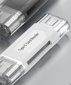 Adaptateur carte sd, lecteur de cartes USB-A vers Type-C 4-en-1, vue principale