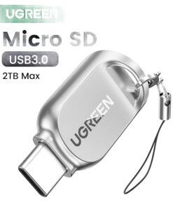 Adaptateur carte SD micro SD et TF a double connecteur, vue principale