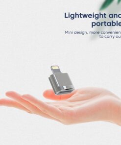 Adaptateur carte SD micro SD Lightning pour iPhone, compact, vue principale