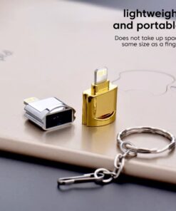 Adaptateur carte SD micro SD Lightning pour iPhone, compact, detail