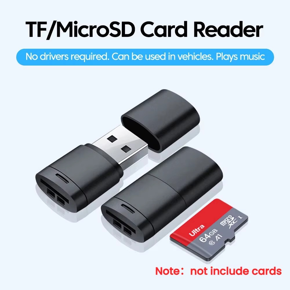 Adaptateur carte SD micro SD sur USB 2.0, format clé mini Adaptateur carte SD micro SD sur USB 2.0, format clé mini, vue principale