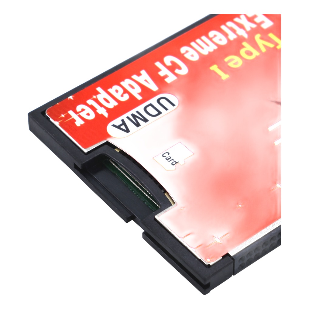 Adaptateur carte SD micro vers Compact Flash type I Adaptateur carte SD micro vers Compact Flash type I, vue arriere