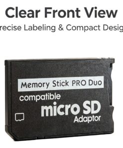 Adaptateur carte SD micro vers Memory Stick Pro Duo, vue principale