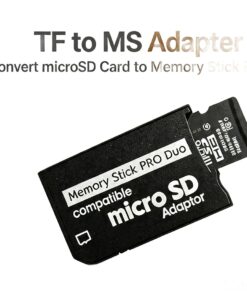 Adaptateur carte SD micro vers Memory Stick Pro Duo, vue de face