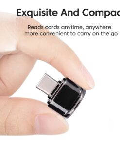 Adaptateur carte SD mini OTG micro SD, USB 3.1, noir ou argent, vue principale