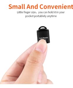 Adaptateur carte SD mini USB 2.0 pour microSD, lot au choix, vue de face