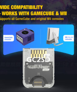 Adaptateur carte SD pour console, trois finitions, vue de trois quarts
