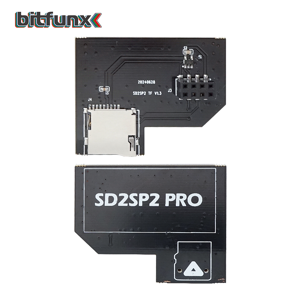 Adaptateur carte SD pour console, version à support Adaptateur carte SD pour console, version à support, vue de profil
