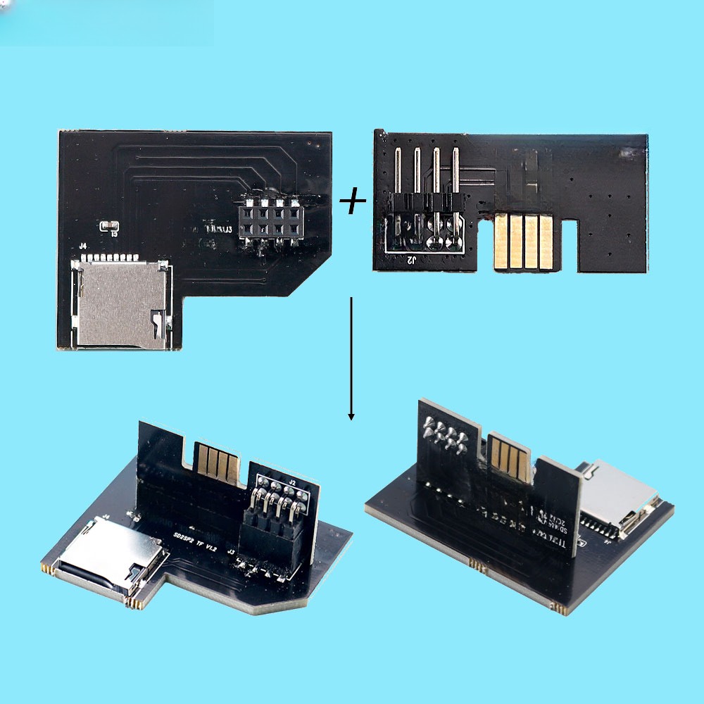 Adaptateur carte SD pour GameCube, huit références Adaptateur carte SD pour GameCube, huit références, vue arriere