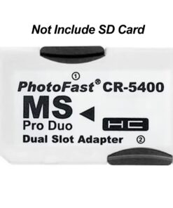 Adaptateur carte SD TF vers Memory Stick MS pour PSP, vue arriere