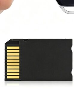 Adaptateur carte SD TF vers Memory Stick MS pour PSP, vue de profil