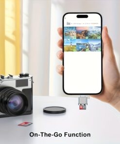 Adaptateur carte SD USB-C et USB-A, lot de deux, vue de trois quarts