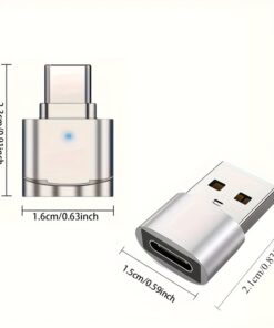 Adaptateur carte SD USB-C et USB-A, lot de deux, detail