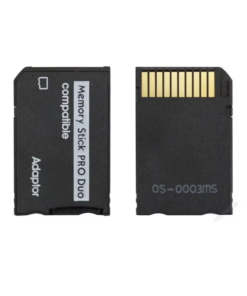 Adaptateur carte SD vers Memory Stick pour console, vue de trois quarts