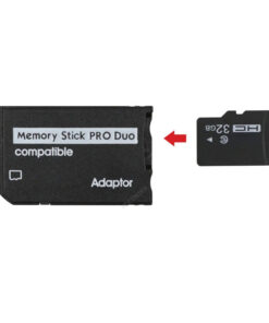 Adaptateur carte SD vers Memory Stick pour console, vue de face