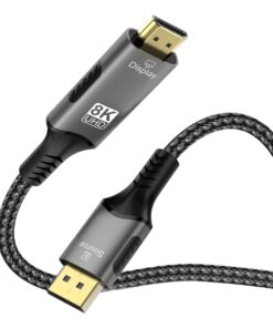 Adaptateur DisplayPort HDMI 2.1 en 8K à 60 Hz, vue principale