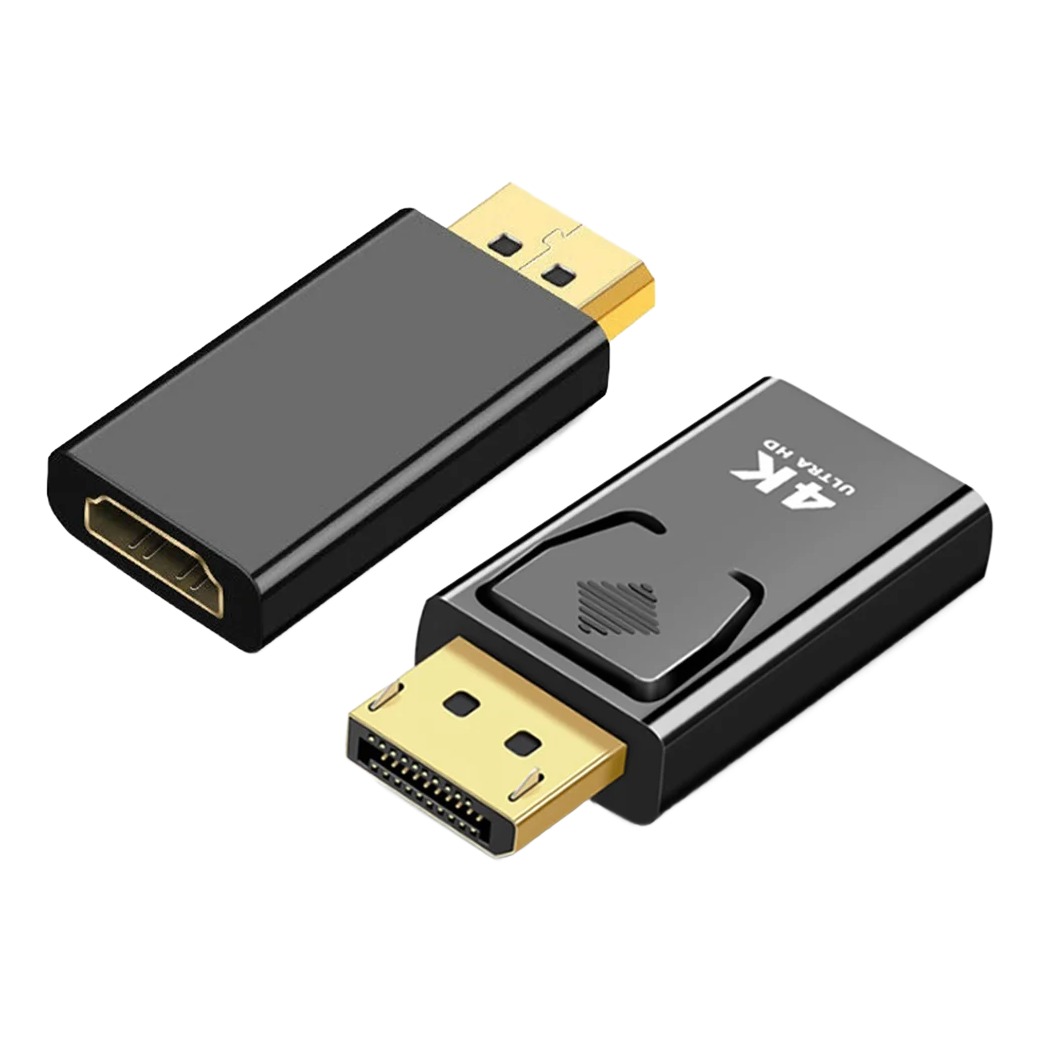 Adaptateur DisplayPort HDMI 4K, format compact mâle femelle Adaptateur DisplayPort HDMI 4K, format compact mâle femelle, vue principale