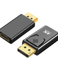 Adaptateur DisplayPort HDMI 4K male vers femelle compact, vue principale
