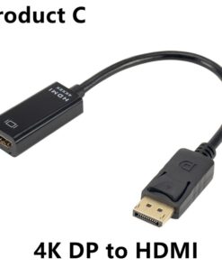Adaptateur DisplayPort HDMI 4K pour ordinateur fixe, vue de face