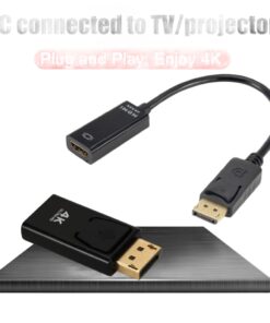 Adaptateur DisplayPort HDMI 4K pour ordinateur fixe, detail