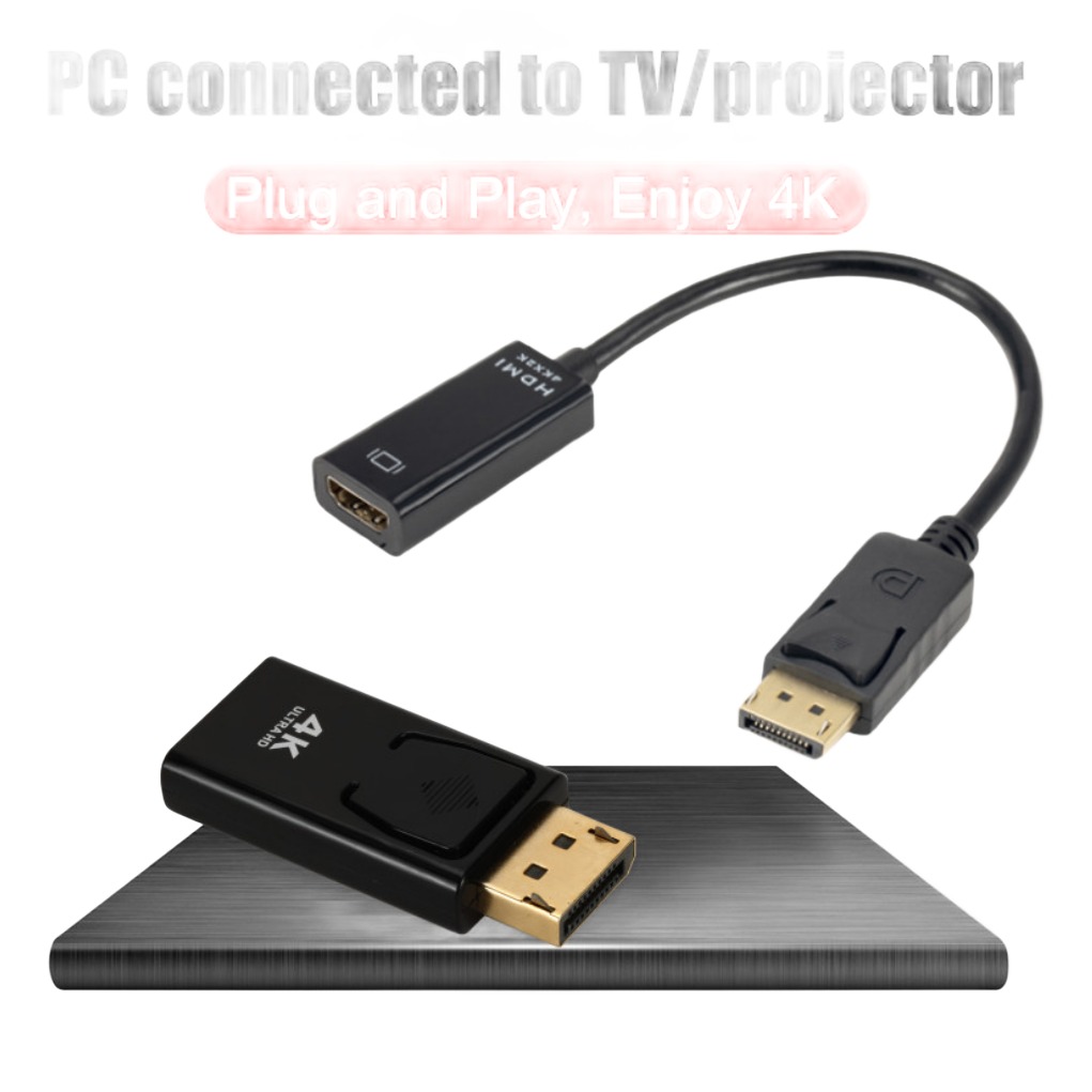 Adaptateur DisplayPort HDMI 4K pour ordinateur fixe Adaptateur DisplayPort HDMI 4K pour ordinateur fixe, detail