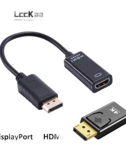 Adaptateur DisplayPort HDMI 4K pour ordinateur fixe, vue arriere
