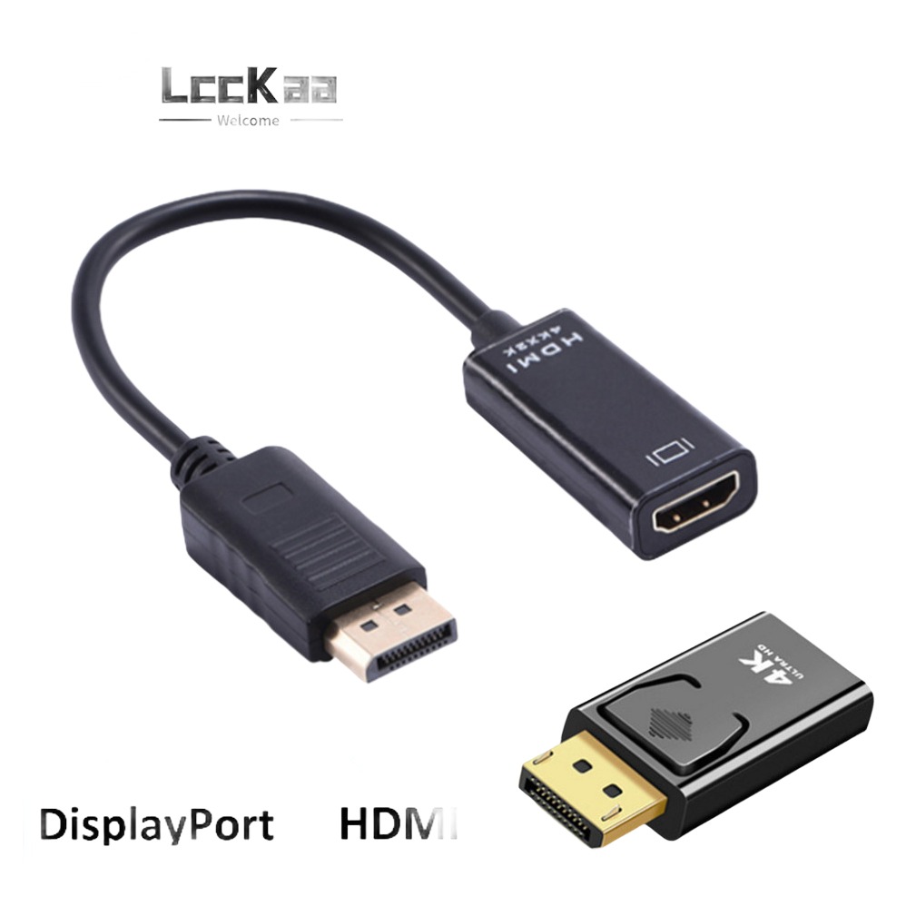 Adaptateur DisplayPort HDMI 4K pour ordinateur fixe Adaptateur DisplayPort HDMI 4K pour ordinateur fixe, vue arriere