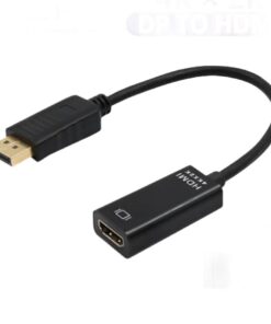 Adaptateur DisplayPort HDMI à câble, 4K ou 1080p, vue de trois quarts