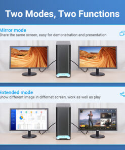 Adaptateur DisplayPort HDMI compact mâle vers femelle, vue de face