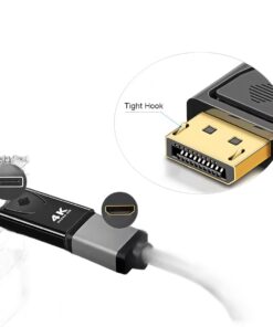 Adaptateur DisplayPort HDMI compact, versions 1080p et 4K, vue de trois quarts