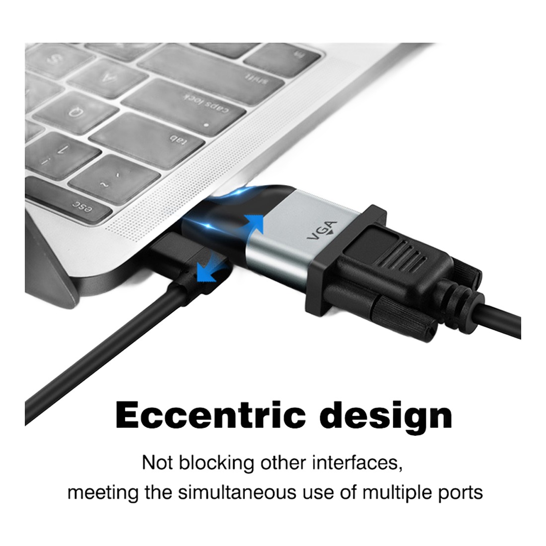 Adaptateur DisplayPort HDMI depuis USB-C, quatorze versions Adaptateur DisplayPort HDMI depuis USB-C, quatorze versions, vue de trois quarts