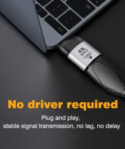 Adaptateur DisplayPort HDMI depuis USB-C, quatorze versions, vue de face