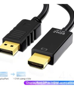 Adaptateur DisplayPort HDMI en câble 4K, 1,8 m ou 3 m, vue principale