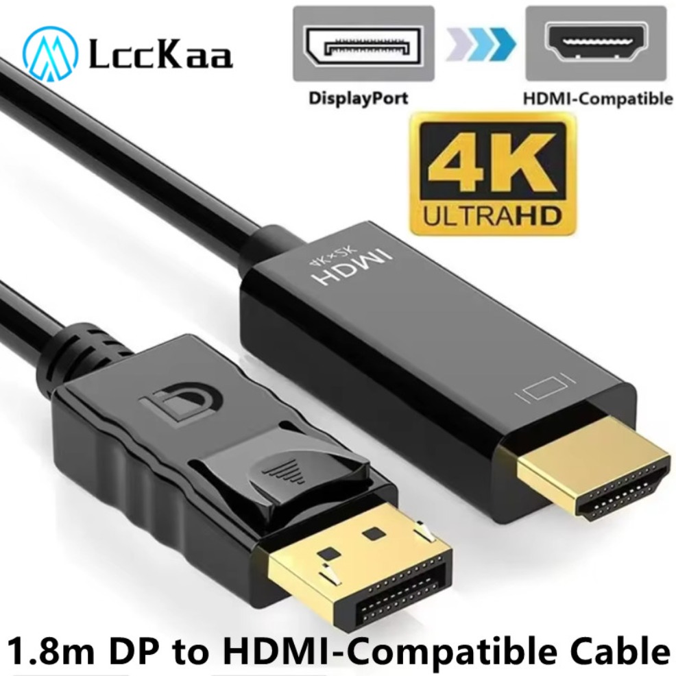 Adaptateur DisplayPort HDMI en câble de 1,8 mètre Adaptateur DisplayPort HDMI en câble de 1,8 mètre, vue principale