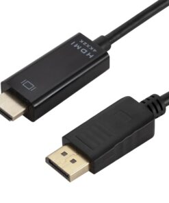 Adaptateur DisplayPort HDMI en câble de 1,8 mètre, vue arriere