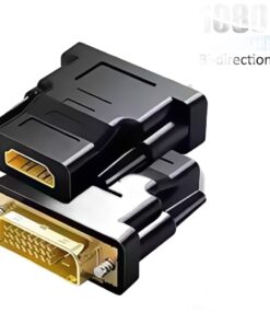 Adaptateur DVI HDMI bidirectionnel, DVI mâle vers HDMI femelle, vue principale