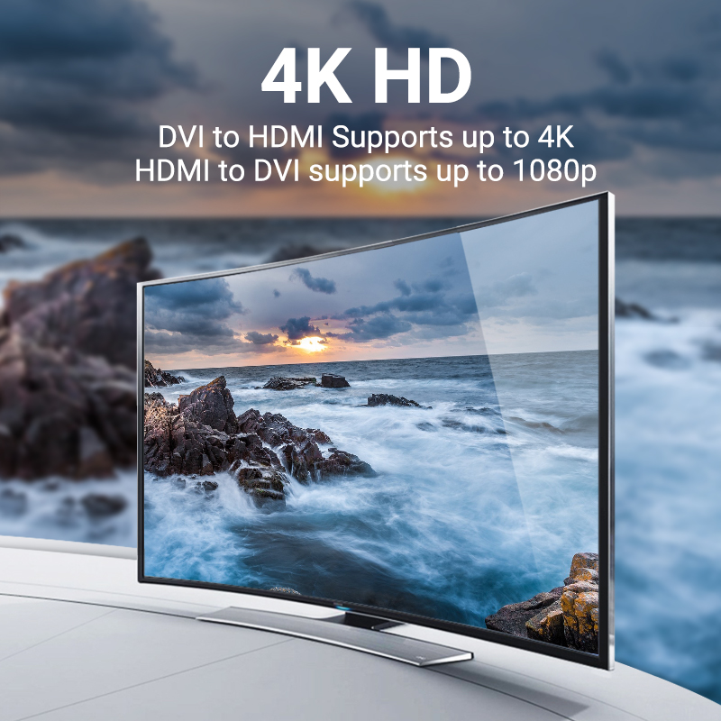 Adaptateur DVI HDMI bidirectionnel en câble 24 plus 1 Adaptateur DVI HDMI bidirectionnel en câble 24 plus 1, detail