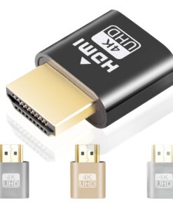 Adaptateur DVI HDMI : émulateur d'affichage virtuel 4K, vue principale