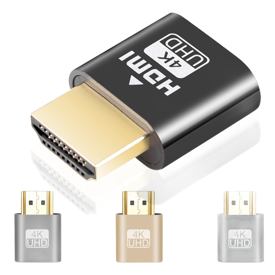 Adaptateur DVI HDMI : émulateur d'affichage virtuel 4K Adaptateur DVI HDMI : émulateur d'affichage virtuel 4K, vue principale