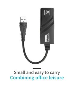 Adaptateur Ethernet USB 100 ou 1000 Mbit, USB-C, vue de face