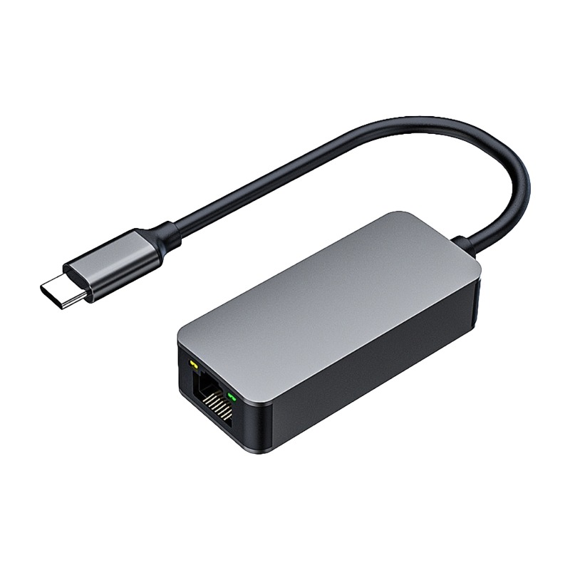 Adaptateur Ethernet USB 2,5 Gbit en USB-C, USB 3.0 ou 2 en 1 Adaptateur Ethernet USB 2,5 Gbit en USB-C, USB 3.0 ou 2 en 1, vue principale