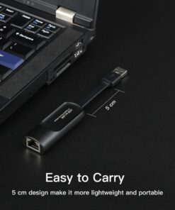 Adaptateur Ethernet USB 2,5 Gbit pour USB-C et USB 3.0, vue arriere