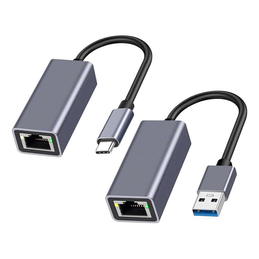 Adaptateur Ethernet USB 3.0 gigabit avec prise RJ45 Adaptateur Ethernet USB 3.0 gigabit avec prise RJ45, vue principale