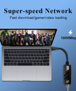 Adaptateur ethernet USB à 1000 Mbit/s, deux versions, vue de face