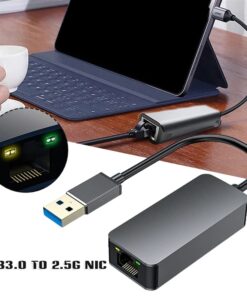 Adaptateur ethernet USB à 2,5 Gbit/s en USB 3.0, vue arriere