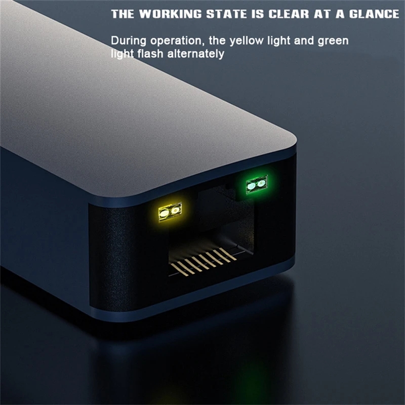 Adaptateur ethernet USB à 2,5 Gbit/s en USB 3.0 Adaptateur ethernet USB à 2,5 Gbit/s en USB 3.0, vue de profil