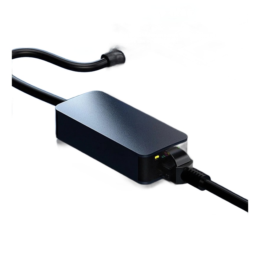 Adaptateur Ethernet USB-C 2,5 Gbit/s vers RJ45 pour ordinateur Adaptateur Ethernet USB-C 2,5 Gbit/s vers RJ45 pour ordinateur, vue de face