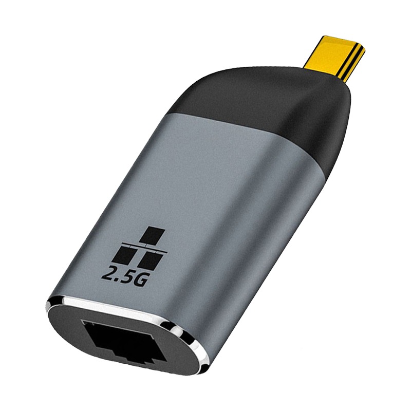Adaptateur Ethernet USB-C en 100, 1000 ou 2500 Mbit par seconde Adaptateur Ethernet USB-C en 100, 1000 ou 2500 Mbit par seconde, vue principale