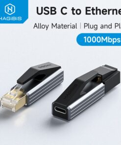 Adaptateur ethernet USB-C vers RJ45, gigabit sans pilote, vue principale