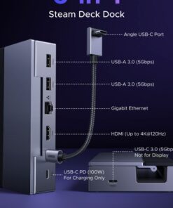 Adaptateur Ethernet USB C vers RJ45 pour une connectivité polyvalente, vue de face